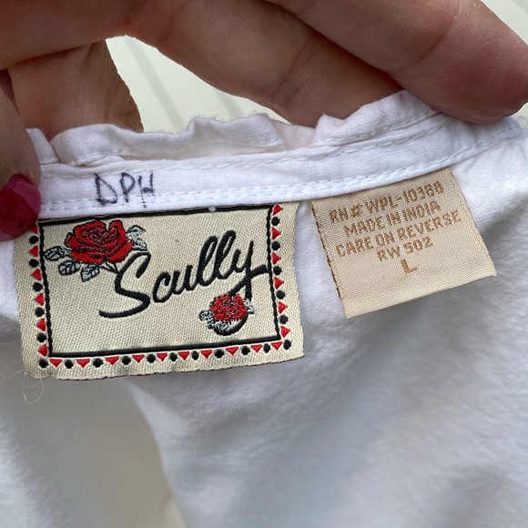 Vintage 90s Ruffle Cottagecore Romantic Blouse - Picture 7 of 8